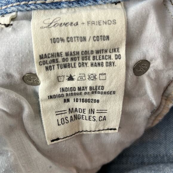 Lovers + Friends Ezra Skinny Distressed Boyfriend Jeans Light Wash - Picture 9 of 11